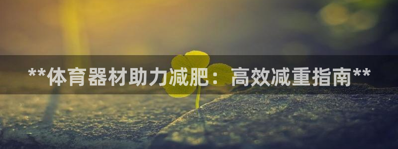 d88尊龙平台开户：**体育器材助力减肥：高效减重指
