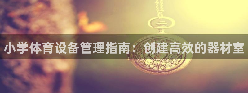 尊龙凯时怎么样没听说过：小学体育设备管理指南：创建高