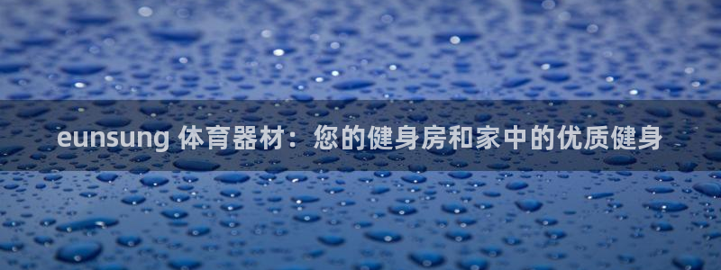 K66凯时国际平台官网：eunsung 体育器材：您