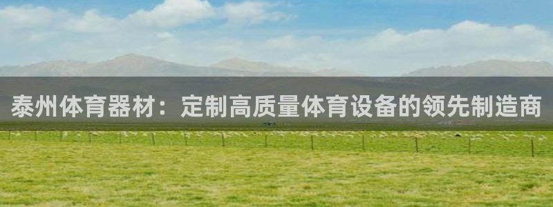尊龙z6平台：泰州体育器材：定制高质量体育设备的领先