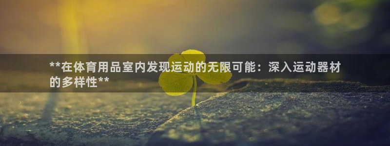 尊龙凯时开发：**在体育用品室内发现运动的无限可能：