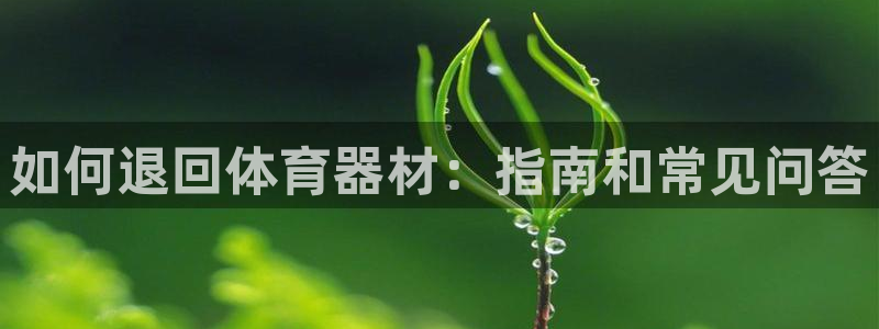 尊龙凯时电竞注册：如何退回体育器材：指南和常见问答