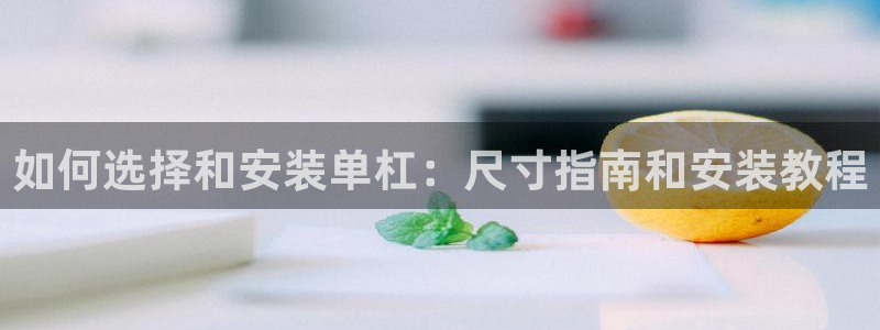 尊龙凯时人生就是搏官：如何选择和安装单杠：尺寸指南和