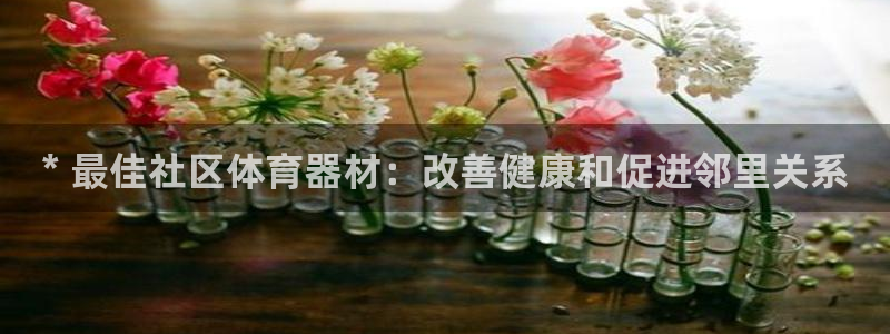 Z6尊龙凯时登录：* 最佳社区体育器材：改善健康和促